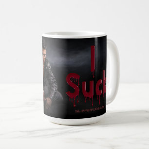 SlipperyJoe's Halloween pale vampiric figure fangs Coffee Mug