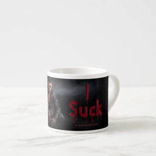 SlipperyJoe's Halloween pale vampiric figure fangs Espresso Cup