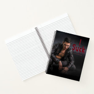 SlipperyJoe's Halloween pale vampiric figure fangs Notebook