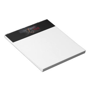 SlipperyJoe's Halloween pale vampiric figure fangs Notepad