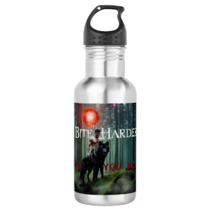 SlipperyJoe's Halloween shirtless muscular man bit 532 Ml Water Bottle