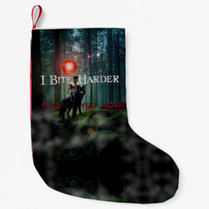 SlipperyJoe's Halloween shirtless muscular man bit Small Christmas Stocking