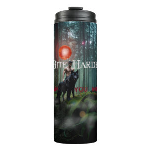 SlipperyJoe's Halloween shirtless muscular man bit Thermal Tumbler