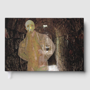SlipperyJoe's Halloween transparent ghost-like man Guest Book
