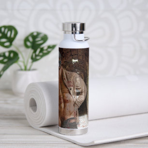 SlipperyJoe's Halloween transparent ghost-like man Water Bottle