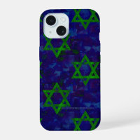 SlipperyJoe's Hanukkah green rows Stars of David c