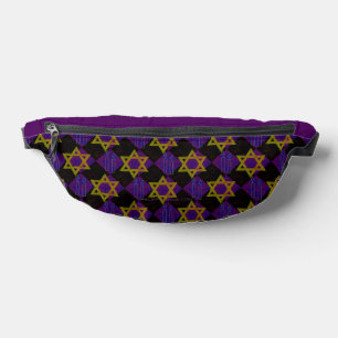 SlipperyJoe's Hanukkah-themed image golden yellow Bum Bags