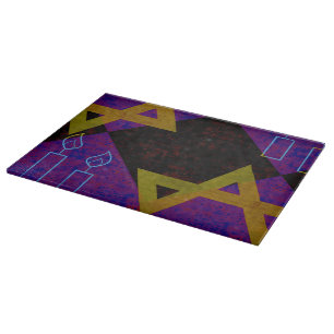 SlipperyJoe's Hanukkah-themed image golden yellow  Cutting Board