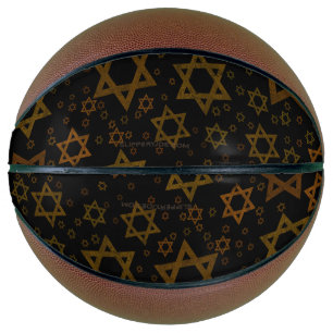 SlipperyJoe's Hanukkah-themed Star David artistic  Basketball