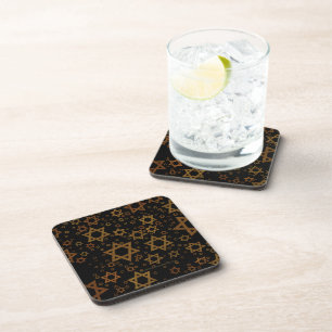 SlipperyJoe's Hanukkah-themed Star David artistic  Coaster