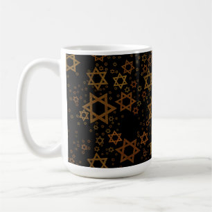 SlipperyJoe's Hanukkah-themed Star David artistic  Coffee Mug