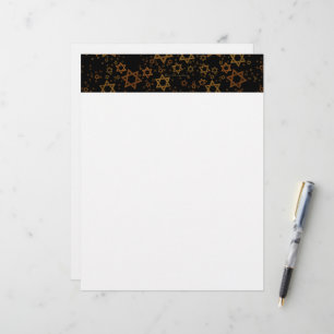 SlipperyJoe's Hanukkah-themed Star David artistic Custom Letterhead