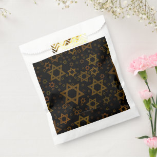 SlipperyJoe's Hanukkah-themed Star David artistic Favour Bag
