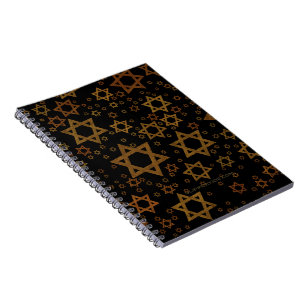 SlipperyJoe's Hanukkah-themed Star David artistic  Notebook