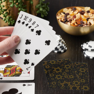 SlipperyJoe's Hanukkah-themed Star David artistic  Playing Cards