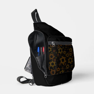 SlipperyJoe's Hanukkah-themed Star David artistic  Sling Bag