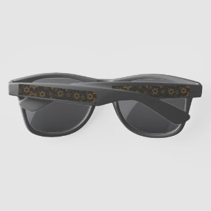 SlipperyJoe's Hanukkah-themed Star David artistic Sunglasses
