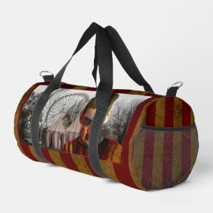 SlipperyJoe's Happy Halloween creepy man doll face Duffle Bag