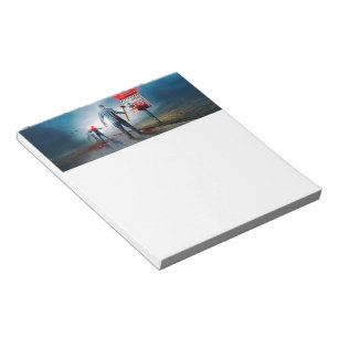 SlipperyJoe's happy Halloween glowing eyes zombies Notepad