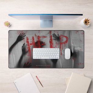 SlipperyJoe's Happy Halloween LGBTQIA sheet chilli Desk Mat