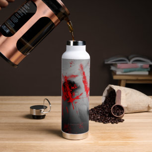 SlipperyJoe's Happy Halloween LGBTQIA sheet shadow Water Bottle