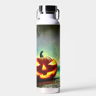 SlipperyJoe's Happy Halloween pumpkin LGBTQIA scar Water Bottle