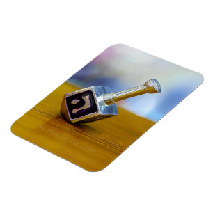 SlipperyJoe's Happy Hanukkah four-sided spinning t Magnet