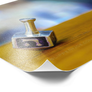 SlipperyJoe's Happy Hanukkah four-sided spinning t Photo Print