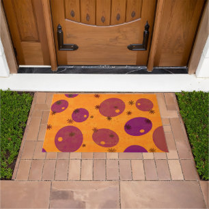 SlipperyJoe's Happy Hanukkah Jewish Hebrew jelly-f Doormat