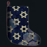 SlipperyJoe's Happy Hanukkah multiple Star of Davi Small Christmas Stocking<br><div class="desc">SlipperyJoe's Happy Hanukkah multiple Star of David symbols artistic Celebration Jewish Hebrew Chanukah gifts decorations Judaism religion significant symbol relevant cultural religious contexts various hexagonal shapes dark blue purple hues dark abstract background layered textured appearance</div>