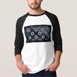 SlipperyJoe's Happy Hanukkah multiple Star of Davi T-Shirt