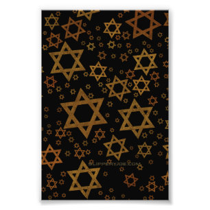 SlipperyJoe's Happy Hanukkah multiple Stars of Dav Photo Print
