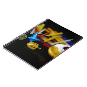 SlipperyJoe's Happy Hanukkah Star of David coin me Notebook
