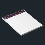 SlipperyJoe's Happy Hanukkah Star of David menorah Notepad<br><div class="desc">SlipperyJoe's Happy Hanukkah Star of David menorah Dreidel artistic Celebration Candles Jewish Hebrew Chanukah gifts decorations Judaism religion culture religious practices traditions geometric symbolic design depth contrast order symmetry</div>