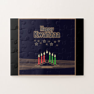 SlipperyJoe's Happy Kwanzaa December African Ameri Jigsaw Puzzle