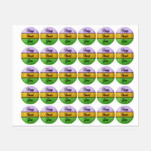 SlipperyJoe's Happy Mardi Gras purple gold green b