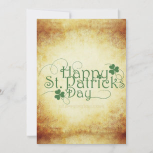 SlipperyJoe's Happy St. Patrick's Day holiday Iris Card