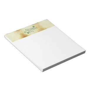 SlipperyJoe's Happy St. Patrick's Day holiday Iris Notepad