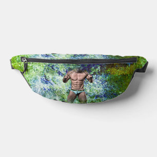 SlipperyJoe's highly muscular adult man shirtless Bum Bags