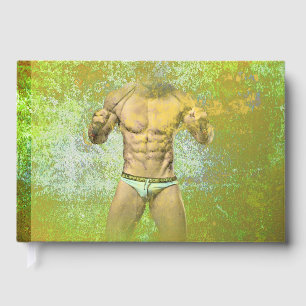 SlipperyJoe's highly muscular adult man shirtless Guest Book