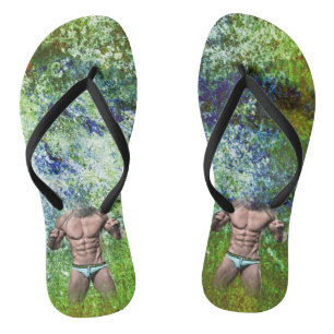 SlipperyJoe's highly muscular adult man shirtless  Thongs