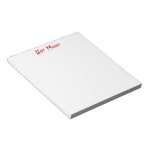 SlipperyJoe's hot mussy bold vivid red text brushs Notepad