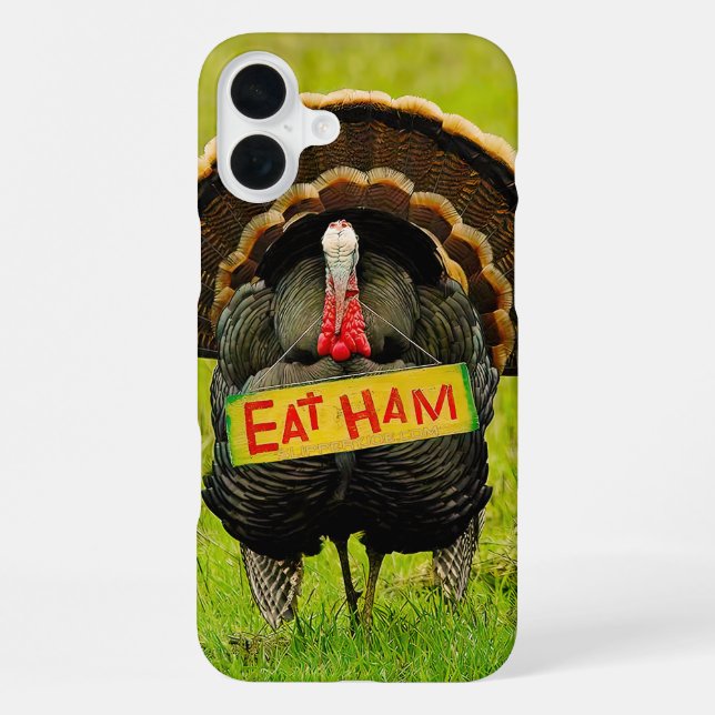 SlipperyJoe's humorous clever Thanksgiving theme t iPhone Case (Back)