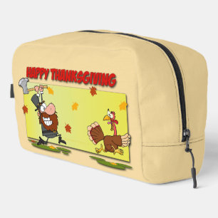 SlipperyJoe's humourous Thanksgiving theme funny c Dopp Kit