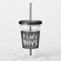 SlipperyJoe's I Like Boys dirty chalkboard dark te