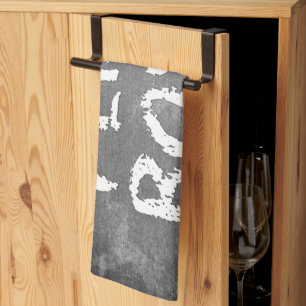 SlipperyJoe's I Like Boys dirty chalkboard dark te Tea Towel