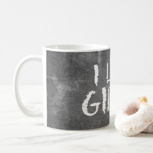 SlipperyJoe's I Like Girls dirty chalkboard dark t Coffee Mug