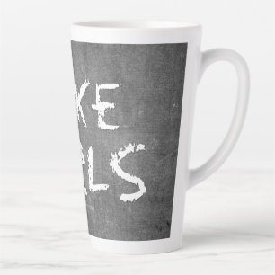 SlipperyJoe's I Like Girls dirty chalkboard dark t Latte Mug