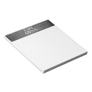 SlipperyJoe's I like girls dirty chalkboard writin Notepad