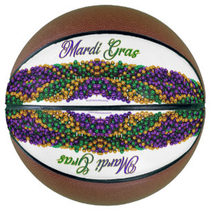 SlipperyJoe's iconic Mardi Gras–themed image elega Basketball
